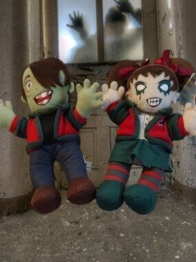 Zombie High Green and Red Plush Toy Duo Bundle